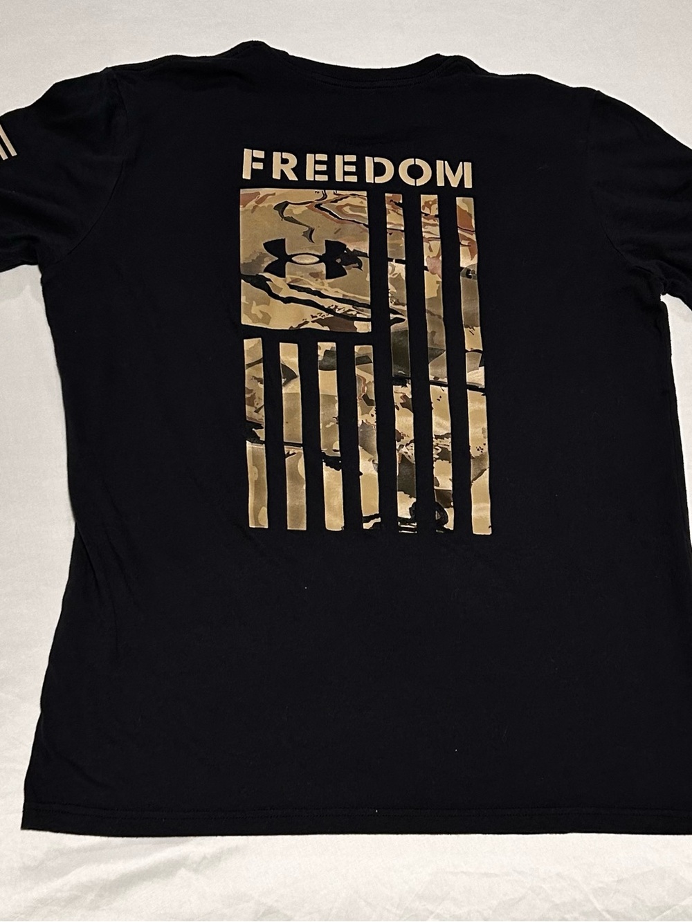 Under Armour Black Short-Sleeve Freedom Logo Tee